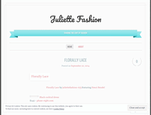 Tablet Screenshot of juliettefashion.wordpress.com