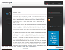 Tablet Screenshot of imfromthepast.wordpress.com