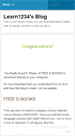 Mobile Screenshot of learn1234.wordpress.com