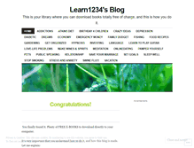 Tablet Screenshot of learn1234.wordpress.com