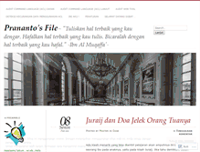 Tablet Screenshot of prananto.wordpress.com