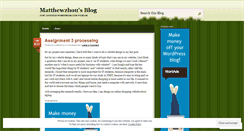 Desktop Screenshot of matthewzzy.wordpress.com