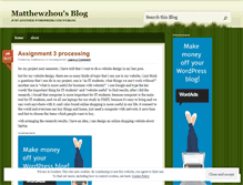Tablet Screenshot of matthewzzy.wordpress.com