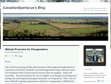 Tablet Screenshot of canadianspartacus.wordpress.com