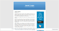 Desktop Screenshot of janetlupo.wordpress.com