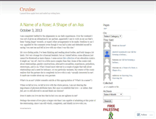 Tablet Screenshot of cruxine.wordpress.com