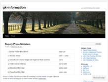 Tablet Screenshot of gkinformation.wordpress.com