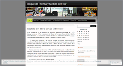 Desktop Screenshot of bloquedeprensaymediosdelsur.wordpress.com