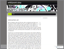 Tablet Screenshot of nickipeterson.wordpress.com