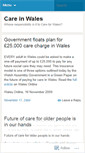 Mobile Screenshot of careinwales.wordpress.com