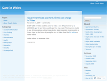 Tablet Screenshot of careinwales.wordpress.com