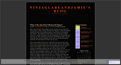 Desktop Screenshot of ninjaglareandjamie.wordpress.com
