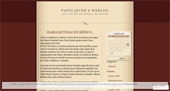 Desktop Screenshot of panic4ever.wordpress.com