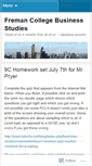 Mobile Screenshot of fremanbusiness.wordpress.com