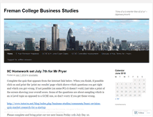 Tablet Screenshot of fremanbusiness.wordpress.com