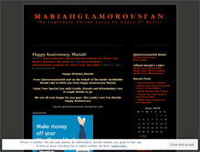 Tablet Screenshot of glamorousmariah.wordpress.com