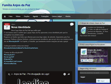 Tablet Screenshot of anjosdapaz.wordpress.com