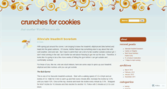 Desktop Screenshot of crunches4cookies.wordpress.com