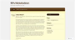 Desktop Screenshot of 90snicktoons.wordpress.com