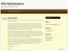 Tablet Screenshot of 90snicktoons.wordpress.com