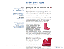 Tablet Screenshot of ladiessnowboots.wordpress.com