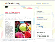 Tablet Screenshot of facepaintings.wordpress.com