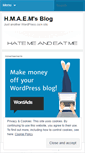 Mobile Screenshot of hatemeandeatme.wordpress.com