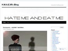 Tablet Screenshot of hatemeandeatme.wordpress.com