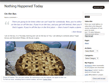 Tablet Screenshot of nothinghappened.wordpress.com