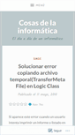 Mobile Screenshot of cosasdeinformatica.wordpress.com