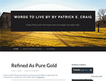 Tablet Screenshot of patrickecraig.wordpress.com