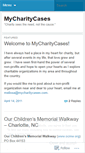 Mobile Screenshot of mycharitycases.wordpress.com
