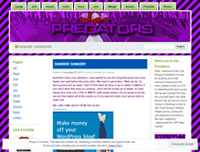 Tablet Screenshot of predatorsofcp.wordpress.com