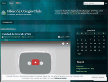 Tablet Screenshot of filosofiachile.wordpress.com