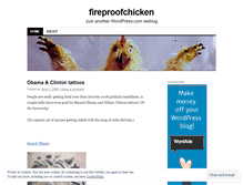 Tablet Screenshot of fireproofchicken.wordpress.com