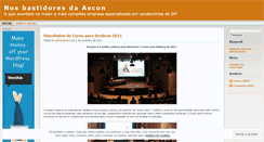 Desktop Screenshot of nosbastidoresdaascon.wordpress.com