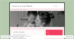 Desktop Screenshot of loveinalilyroom.wordpress.com