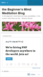 Mobile Screenshot of beginmeditation.wordpress.com