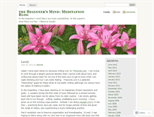 Tablet Screenshot of beginmeditation.wordpress.com