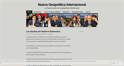Desktop Screenshot of nuevageopoliticainternacional.wordpress.com