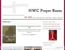 Tablet Screenshot of hwcprayerroom.wordpress.com