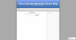 Desktop Screenshot of csmlibrary.wordpress.com