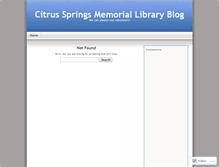 Tablet Screenshot of csmlibrary.wordpress.com