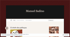 Desktop Screenshot of manuelsadino.wordpress.com