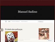 Tablet Screenshot of manuelsadino.wordpress.com