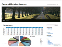 Tablet Screenshot of financialmodelingcourses.wordpress.com