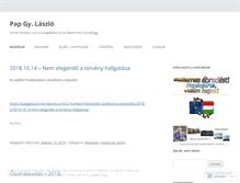 Tablet Screenshot of papgylaszlo.wordpress.com