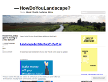 Tablet Screenshot of howdoyoulandscape.wordpress.com