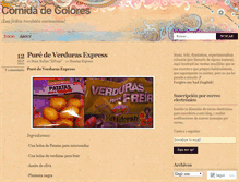 Tablet Screenshot of comidadecolores.wordpress.com