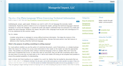 Desktop Screenshot of managerialimpact.wordpress.com